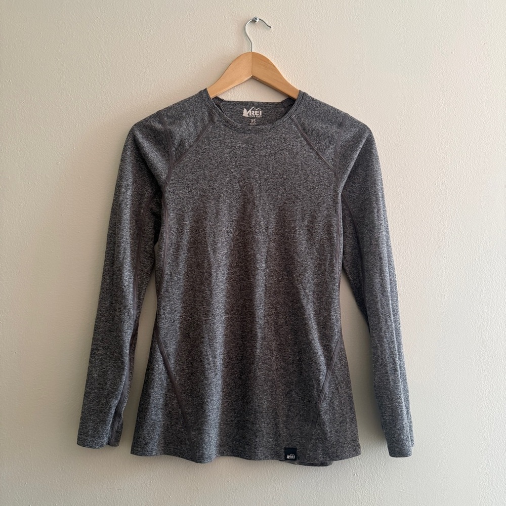 REI Heathered Gray Women's Long Sleeve Top